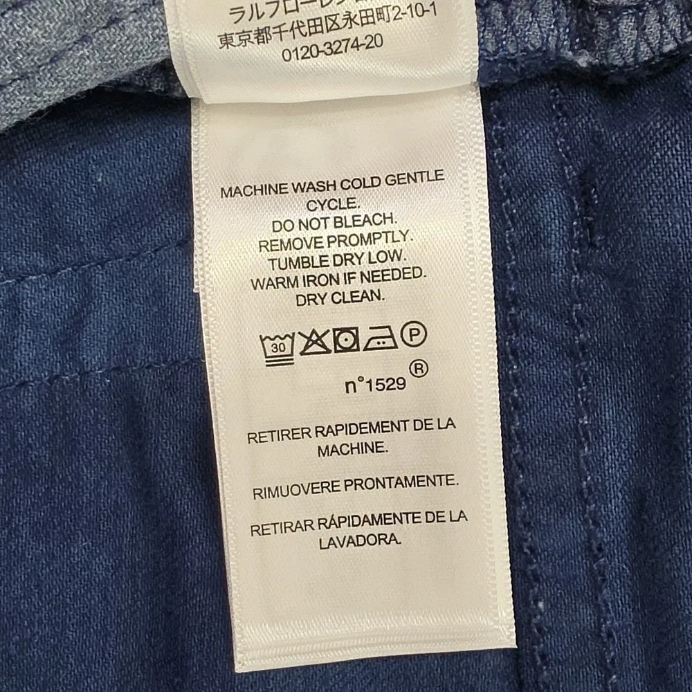 Polo Ralph Lauren Varick‎ Slim Straight Jeans Mens 42x30 Navy Blue NEW Stretch